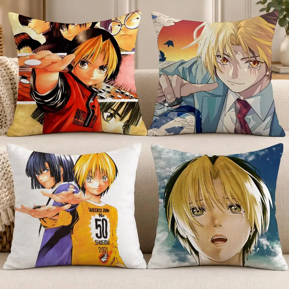 Anime Japanese Manga H-Hikaru no Go Cushion Cover Soft Short Plush throw pillow Sofa Bedroom Den Car Dorm Decor Gifts