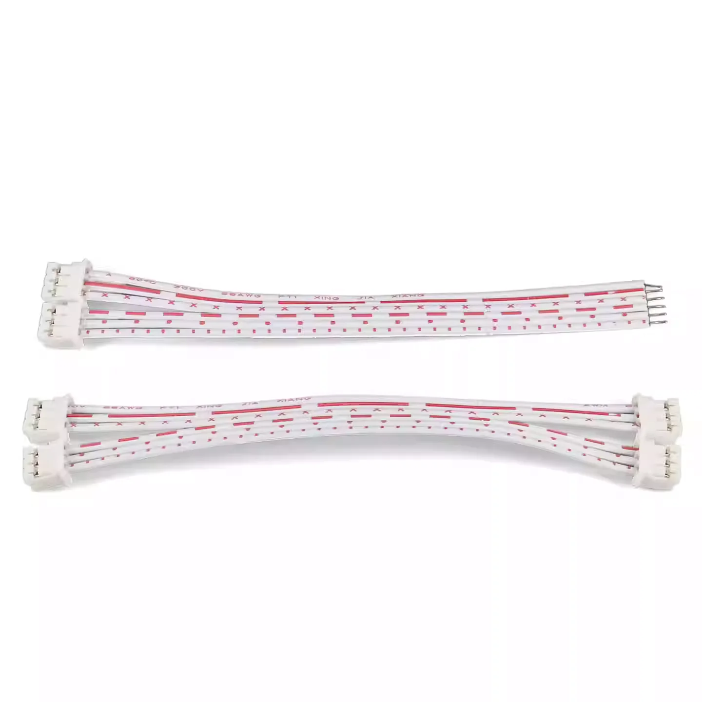 5Pcs JST 2.0mm Pitch Connector Cable PH2.0 Plug Line length 30/20/10CM Red and white 2P/3P/4P/5P/6P/7P/8P/9P/10P/11P/12P