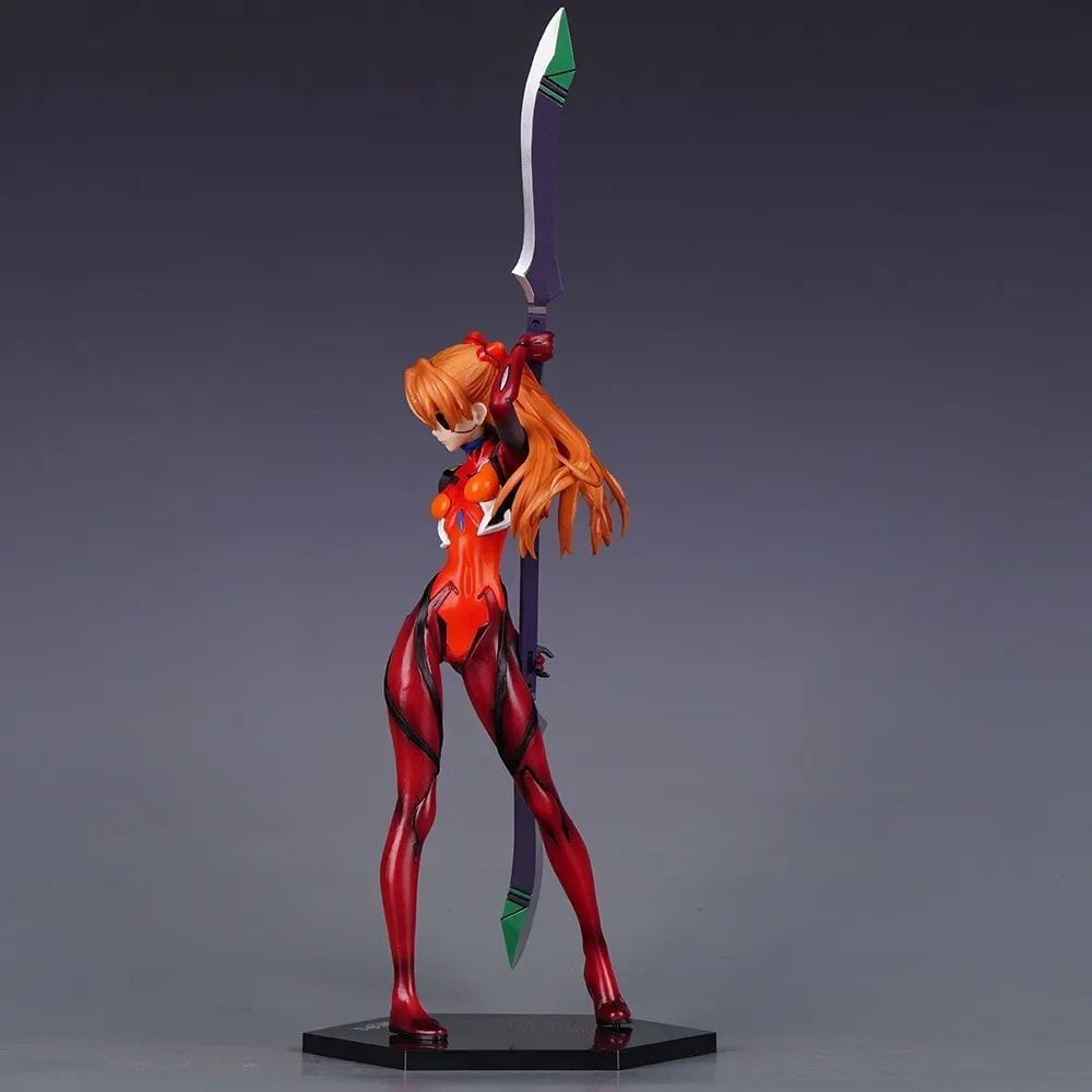 Anime eva asuka langley soryu combate postura figuras de ação pvc modelo estátua mesa decoração brinquedos boneca coleção presentes encaixotados