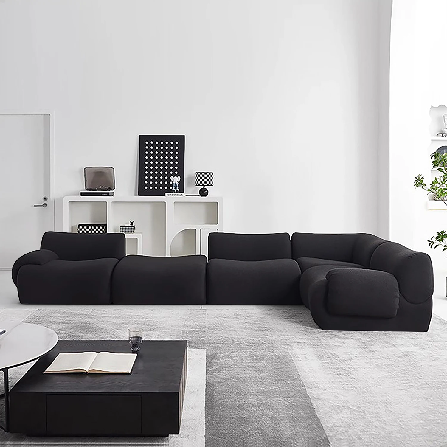 Italian Minimalist Home Furniture Modern Modular Sectional Sofas for Living Room Vacuum Compression Sofa for DIY Living Space