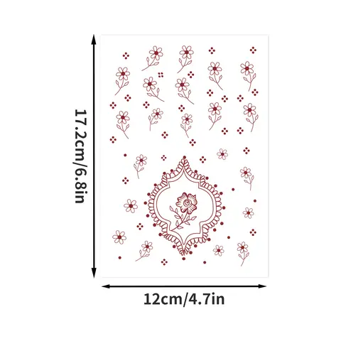 8 best sales मेंहदी स्टिकर - №6