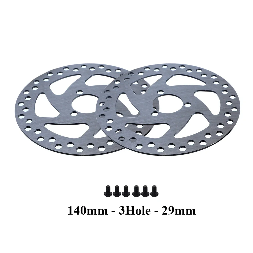 2pcs Electric Scooter Bicycle Brake Rotor 140mm 3Hole 29mm Disc Rotor with Mounting Bolts Mountain Bike Disc Brake Bicycle Parts