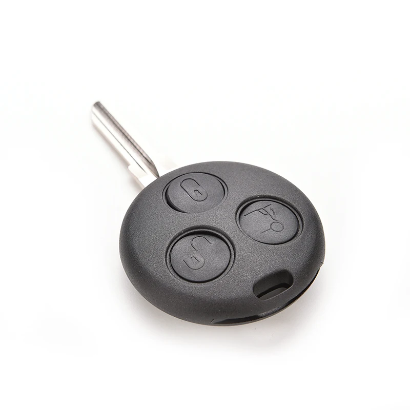 3 Button Remote Car Key Case Uncut Blade Car Key Shell Flip Fob For Mercedes Benz Smart Car ForTwo 450 Entry Case