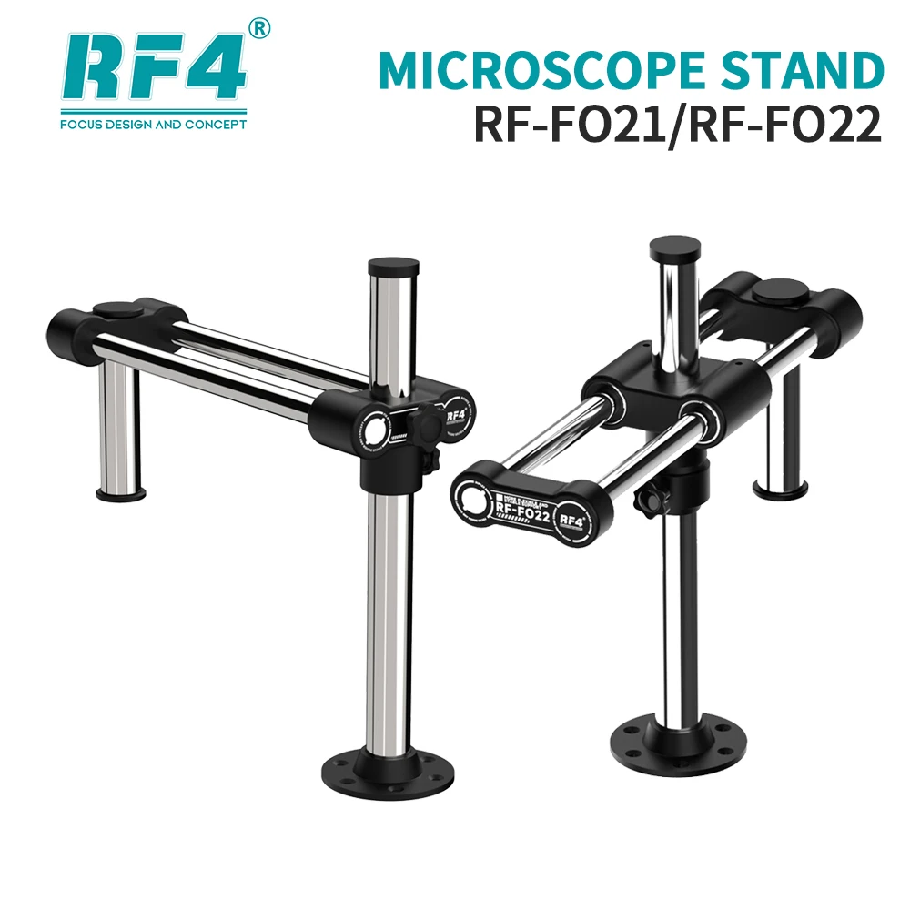 

RF4 RF-FO21 RF-FO22 Microscope Dual-axis Bracket Adjustable Height for Mobile Phone Repair Welding Microscope Support Tool