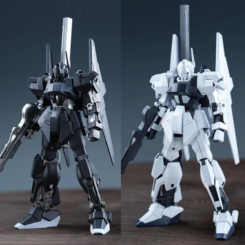Hg 1/144 hyaku shiki folha de metal pulverização preto whitehg mech kit modelo montagem figuras ação desktop bonecas decorativas brinquedo presente