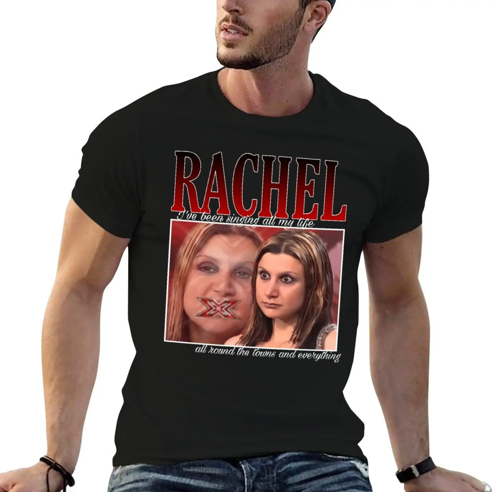 X factor Rachel T-Shirt plain basketball graphic tees custom t shirt designer shirts T-shirt men