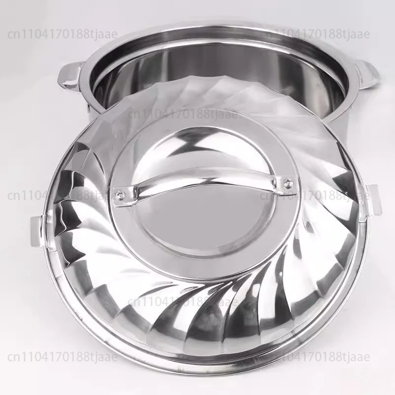 Household Kitchenware Stainless Steel Plastic Pot Cookware Set Pot 4 Pcs Food Insulation Container Set