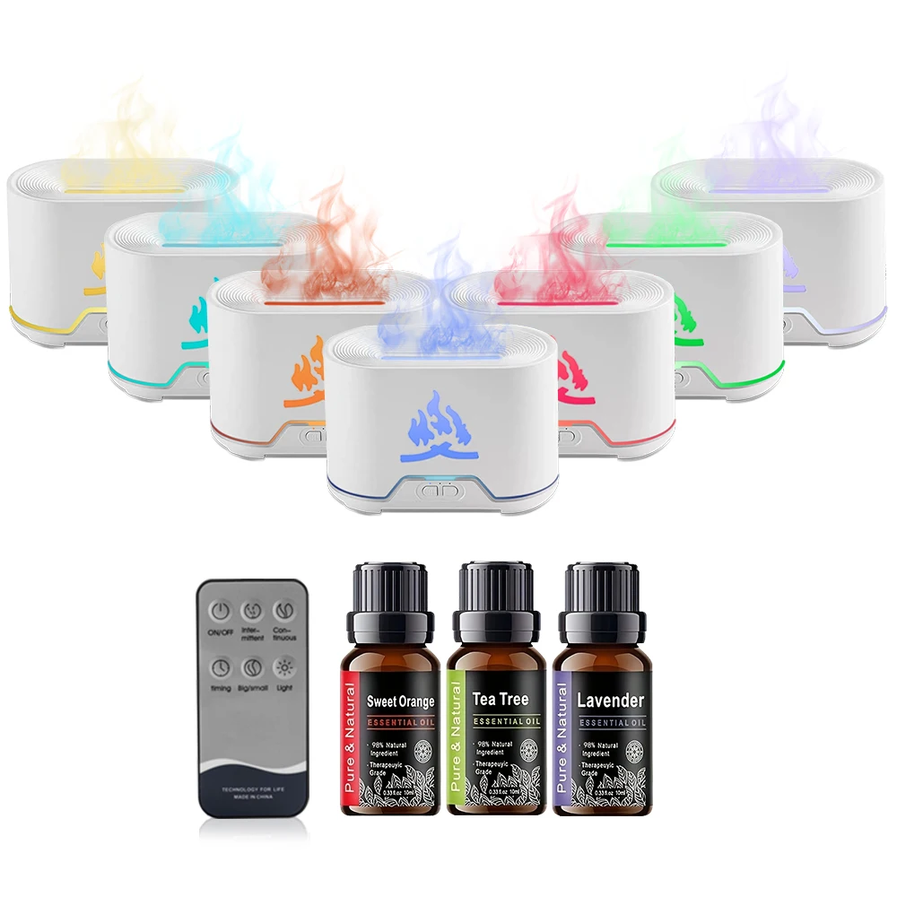 

Аромадиффузор и увлажнитель воздуха 300 мл с дистанционным управлением, ультразвуковой распылитель с 7-цветной LED-подсветкой, диффузор для эфирных масел для дома