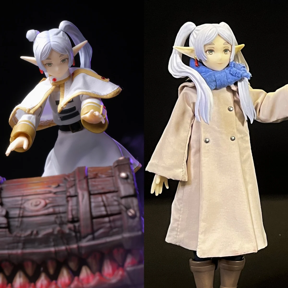 

In Stock 1/12 Scale Anime Journey End Mage Clothing Skirt Cloak Accessory Cloth For 6inch Action Figure Toys For DIY