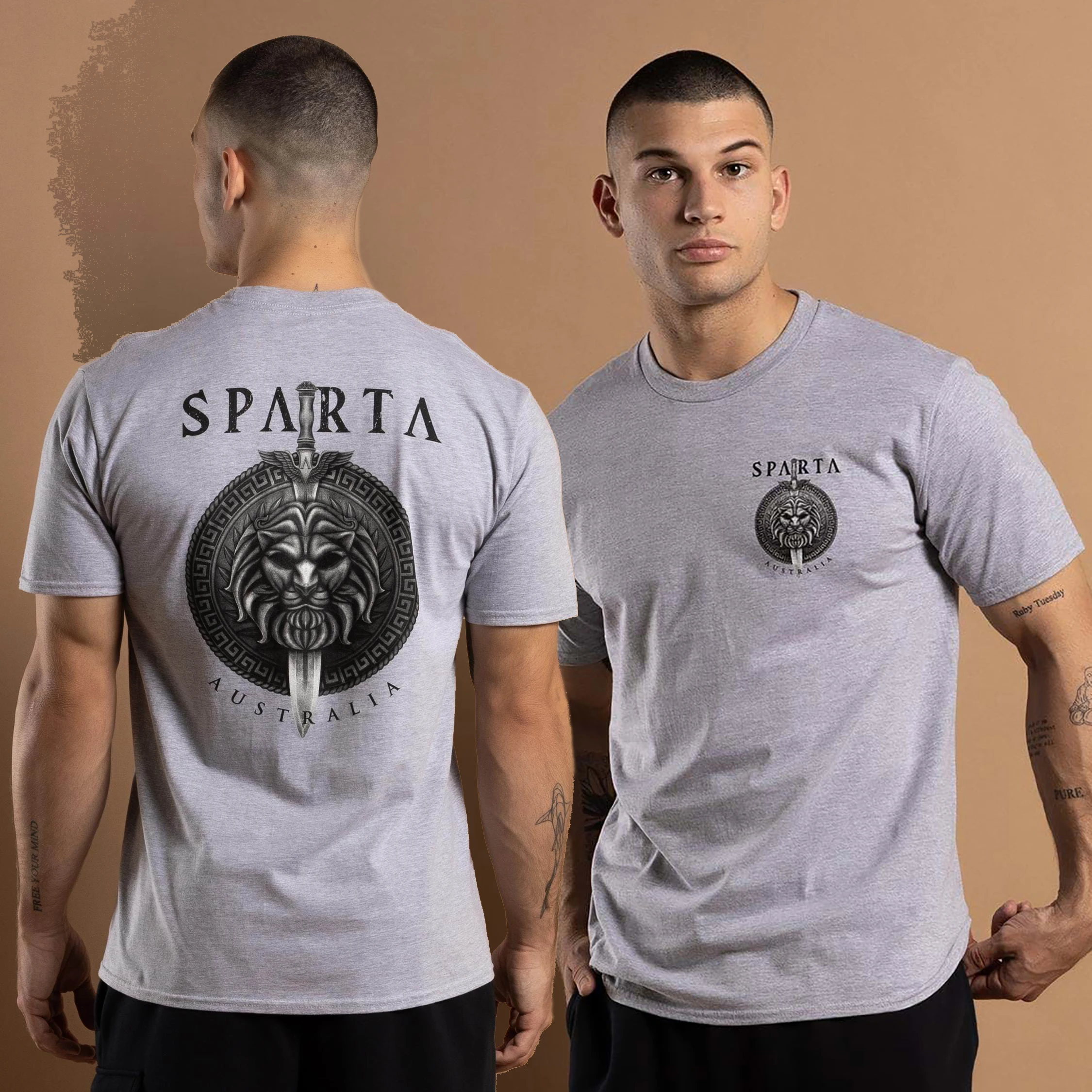 

Sparta Bastion Australia T-Shirt 100% Cotton O-Neck Short Sleeve Summer Casual Mens T-shirt Streetwear