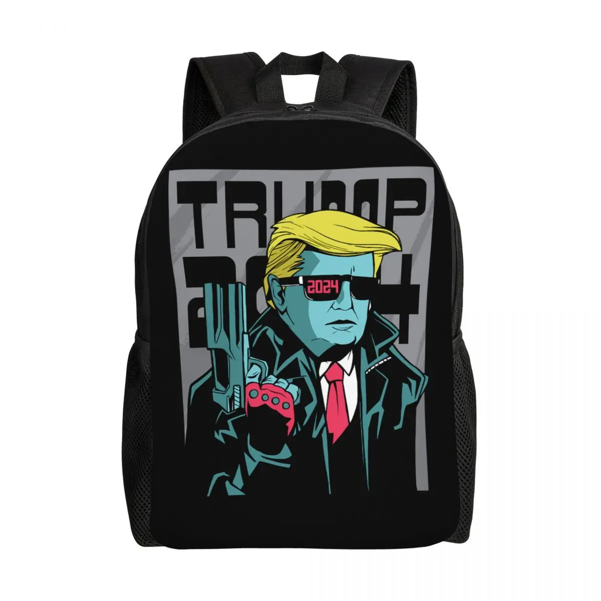 

Custom Parody Quote Trump 2024 Nicolas Fourez Laptop Backpack Women Men Basic Bookbag for School College Student America US Bags