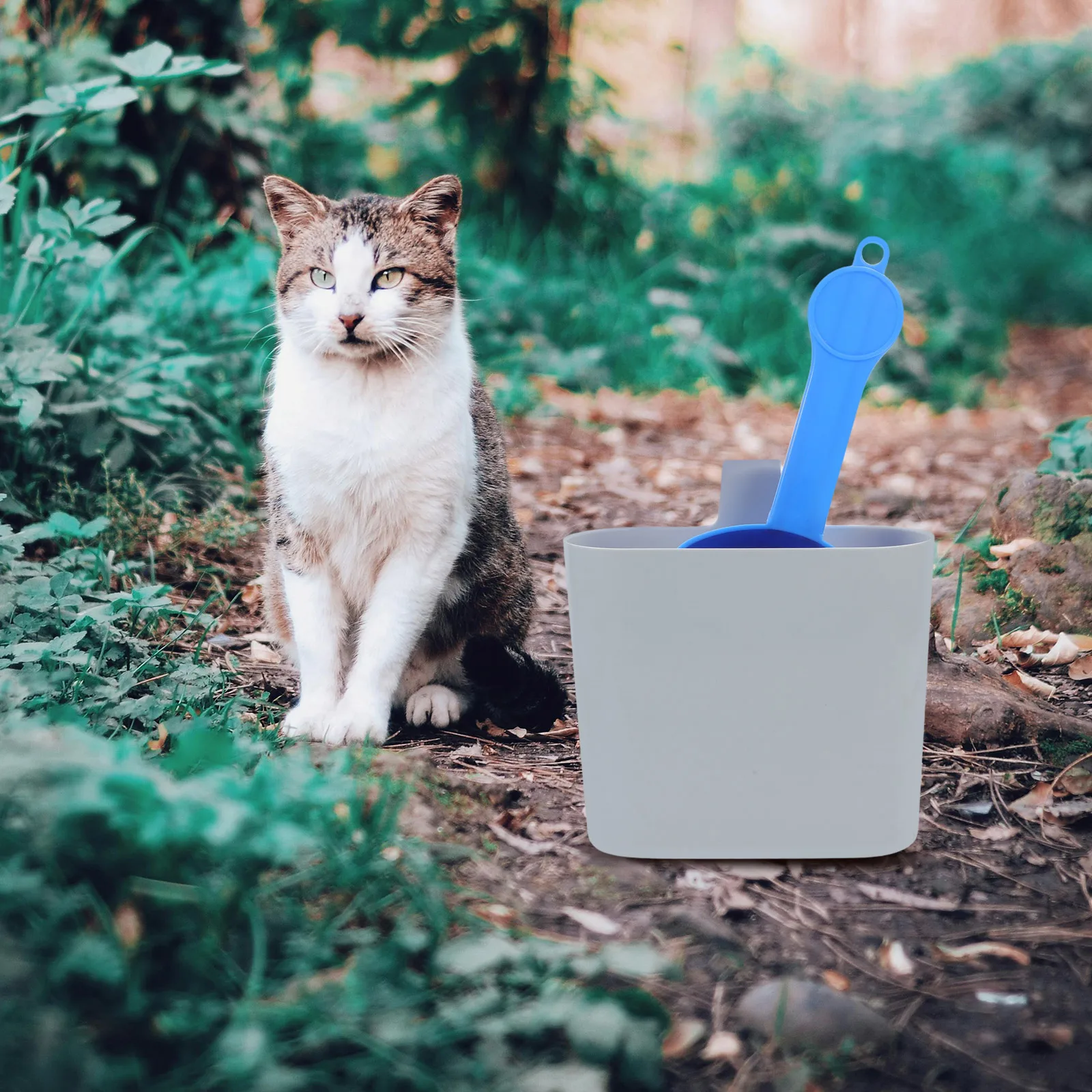

2 Pcs Cat Litter Scoop Suit Mat Large Small Metal Rug Catcher Bag Abs with Holder