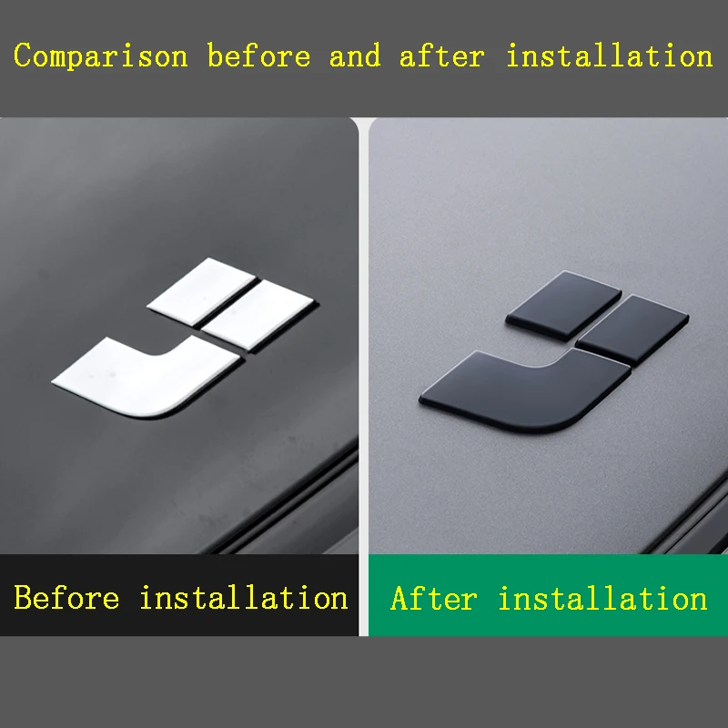 Car Emblem Sticker Black For Li Lixiang L7 2022 2023 Auto Front Rear Logos Decoration Modified Accessories - Image 4