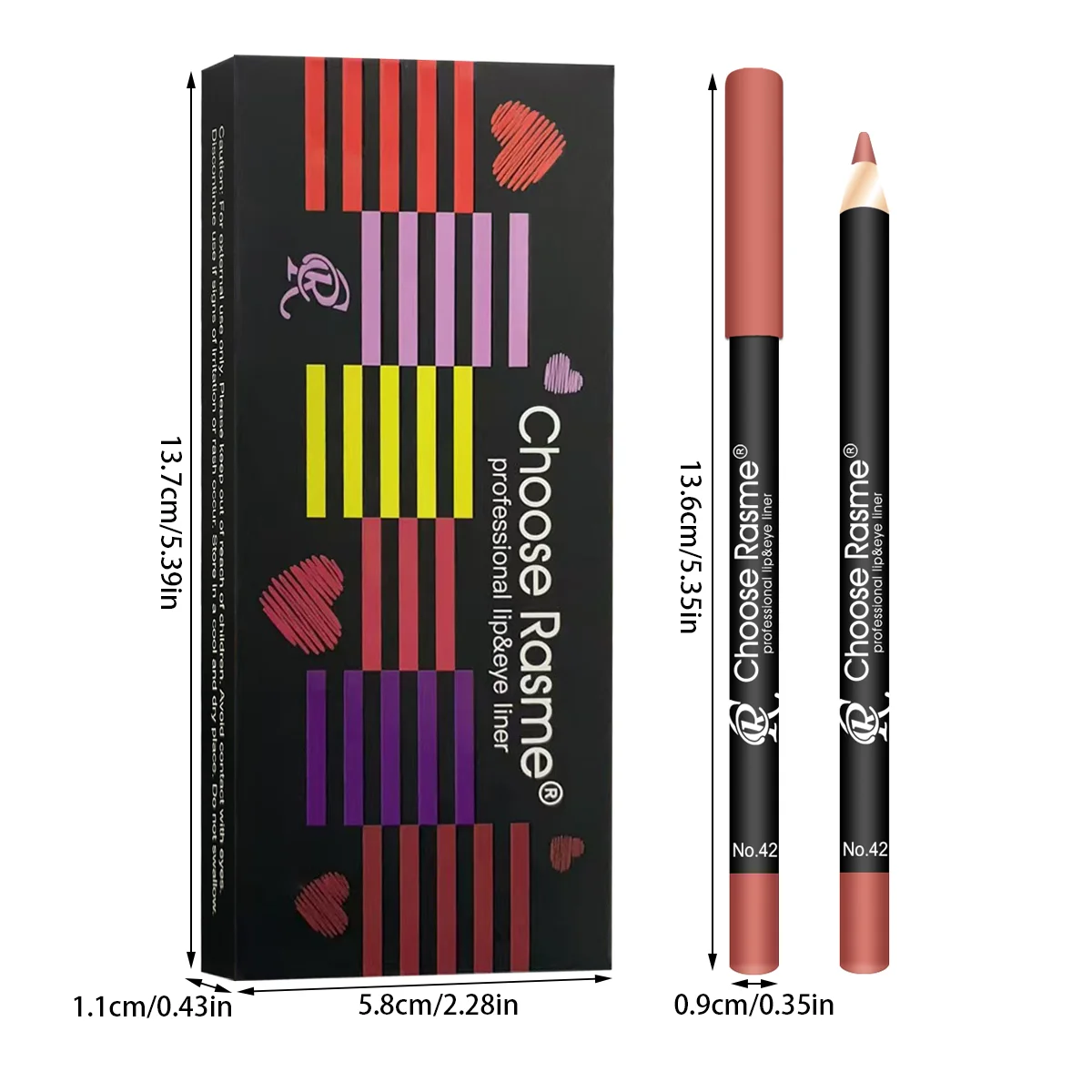 6-Color Plump Lip Liner, Soft, Bright, Rich, Silky, Smooth, Delicate, Waterproof, Easy Makeup, Portable Lipliner