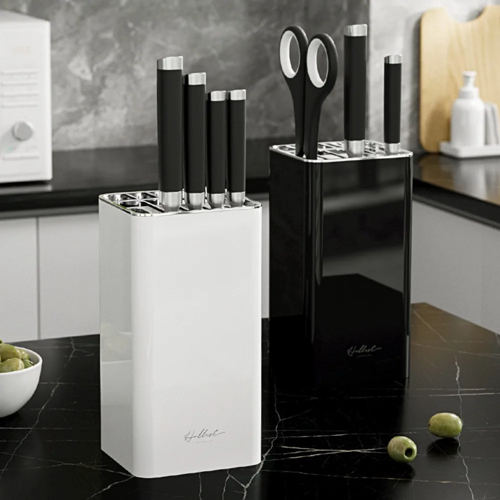 

Floor-Standing Knives Stand Inserted Knives Holder With Anti-slip Mat Stainless Steel Cutlery Storage Rack