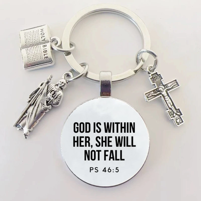 الكتاب المقدس الآيات مفتاح سلسلة الإيمان مفتاح سلسلة الكتاب المقدس يقتبس مجوهرات المسيحية أصدقاء النساء الرجال هدايا ملهمة