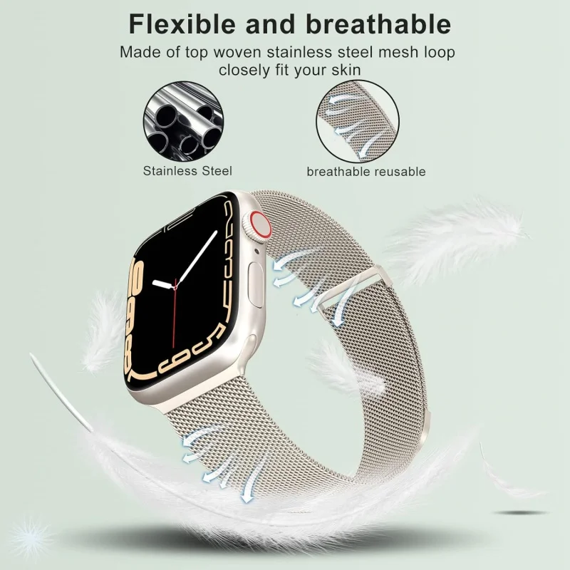 Marge Plus Compatible Apple Watch Strap Series 9、Ultra 2、SE、Ultra 8 7 6 5 4 3 2 1 38mm 40mm 41mm 42mm 44mm 45mm 49mm Women and M