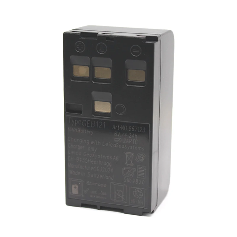 بطارية 6.0 فولت 4200 مللي أمبير في الساعة GEB121 لمحطة إجمالي Leika TPS400 TPS700 TPS800 TPS1100 TCR402 TCR702 TCR802 TC407