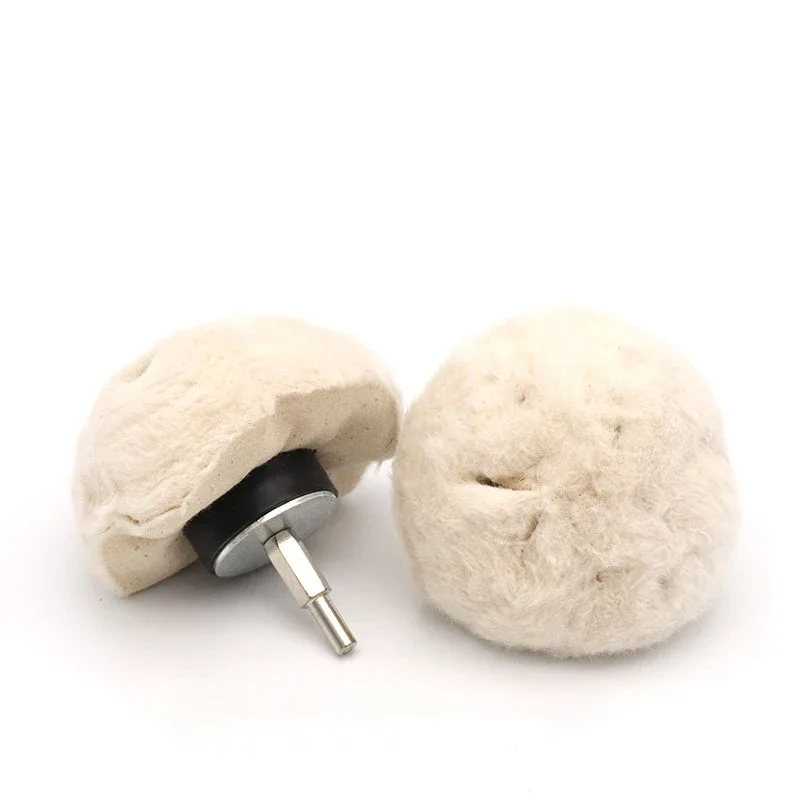 Yiqianyuan 1pcs Polishing Wheels Cotton Lint For Glass Grinding Polish Soft For Jewelry Wood Glass Metal Fine Mirror Polishing