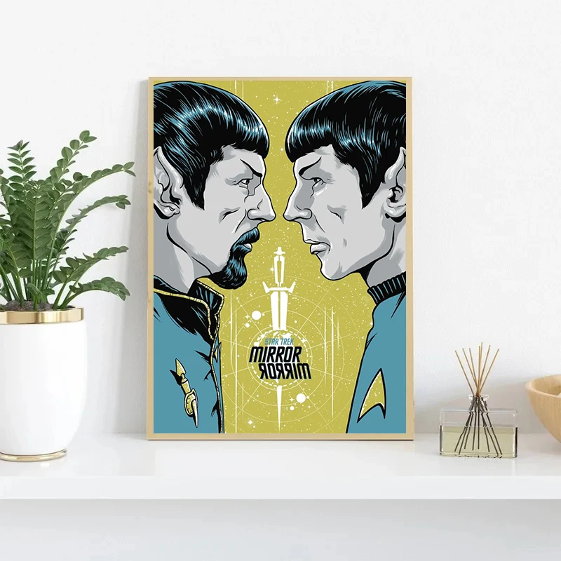 Star Trek_ Bridge Commander Movie Print Canvas Painting Vintage Posters Wall Art Pictures for Living Room Home Decor Cuadros