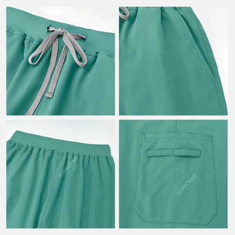 Uniformi mediche ospedaliere a maniche corte uniformi termali clinica odontoiatrica scrub medici abiti Pet Grooming accessori per infermiere veterinarie