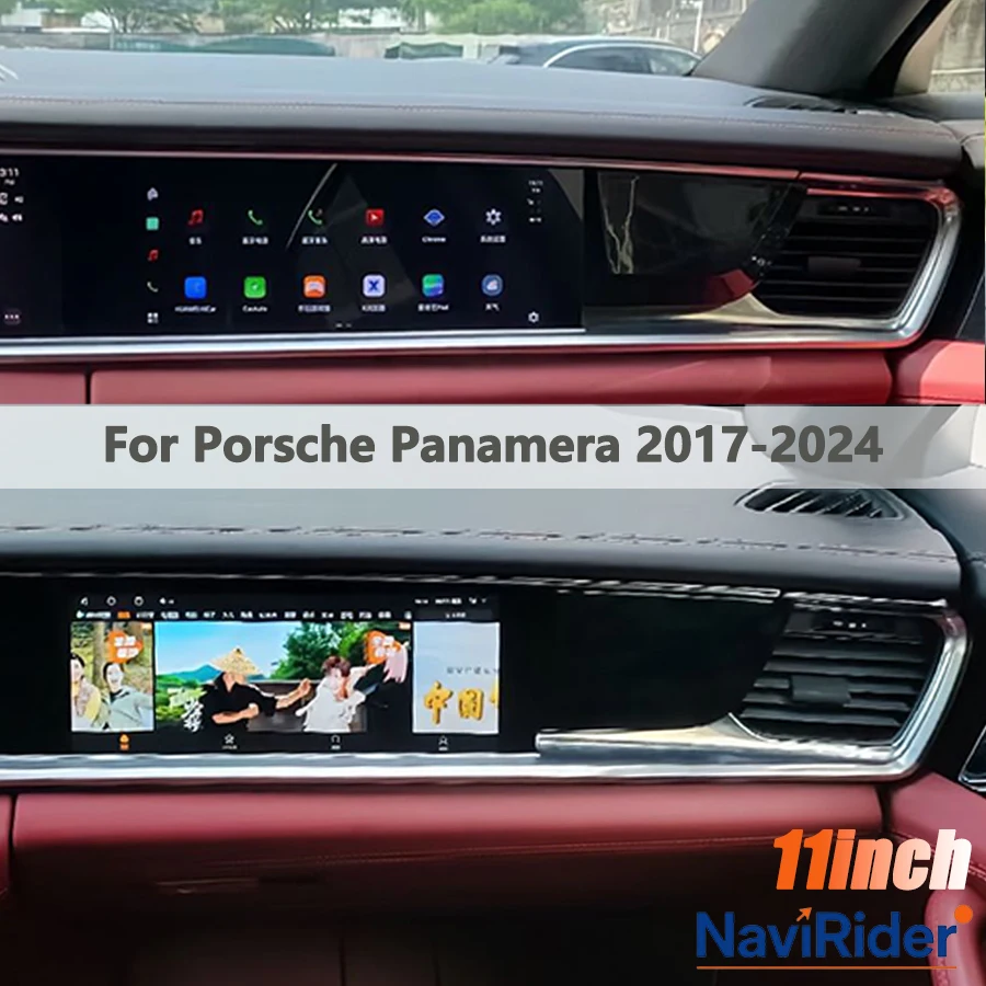 

11inch Co-Pilot Entertainment Screen Android Auto For Porsche Panamera 2017-2024 CarPlay 4G WiFi Bluetooth GPS Stereo Head Unit