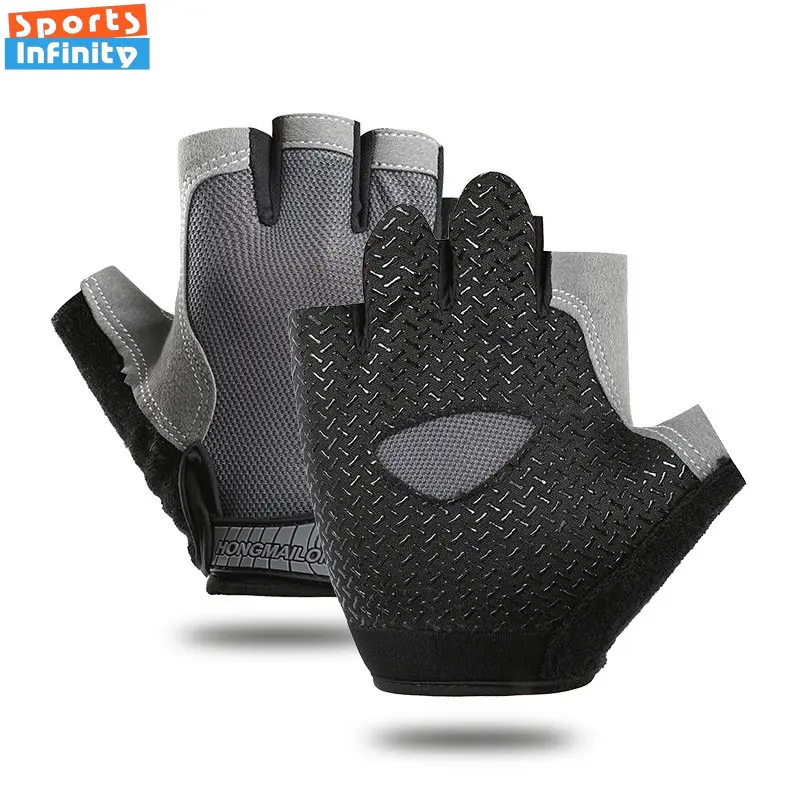 Cycling Half Finger Outdoor Anti Slip Anti Sweat Men Women Fitness Gloves Breathable Anti Shock Sports Gloves for Bike Bicycle