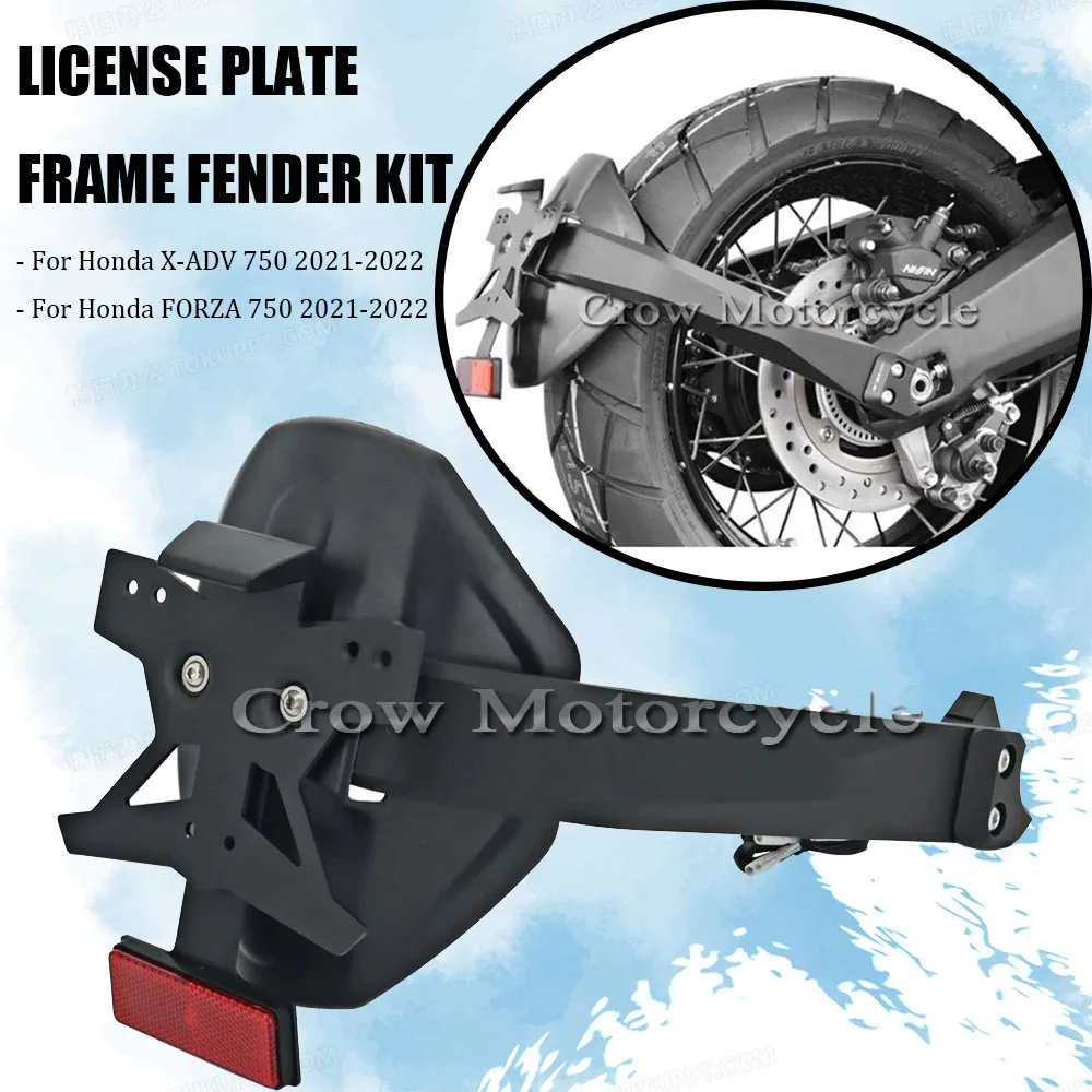 

XADV750 FORZA 750 Motorcycle License Plate Frame Holder Wheel Mudguard Fender Kit For Honda X-ADV XADV 750 Forza750 2021 2022