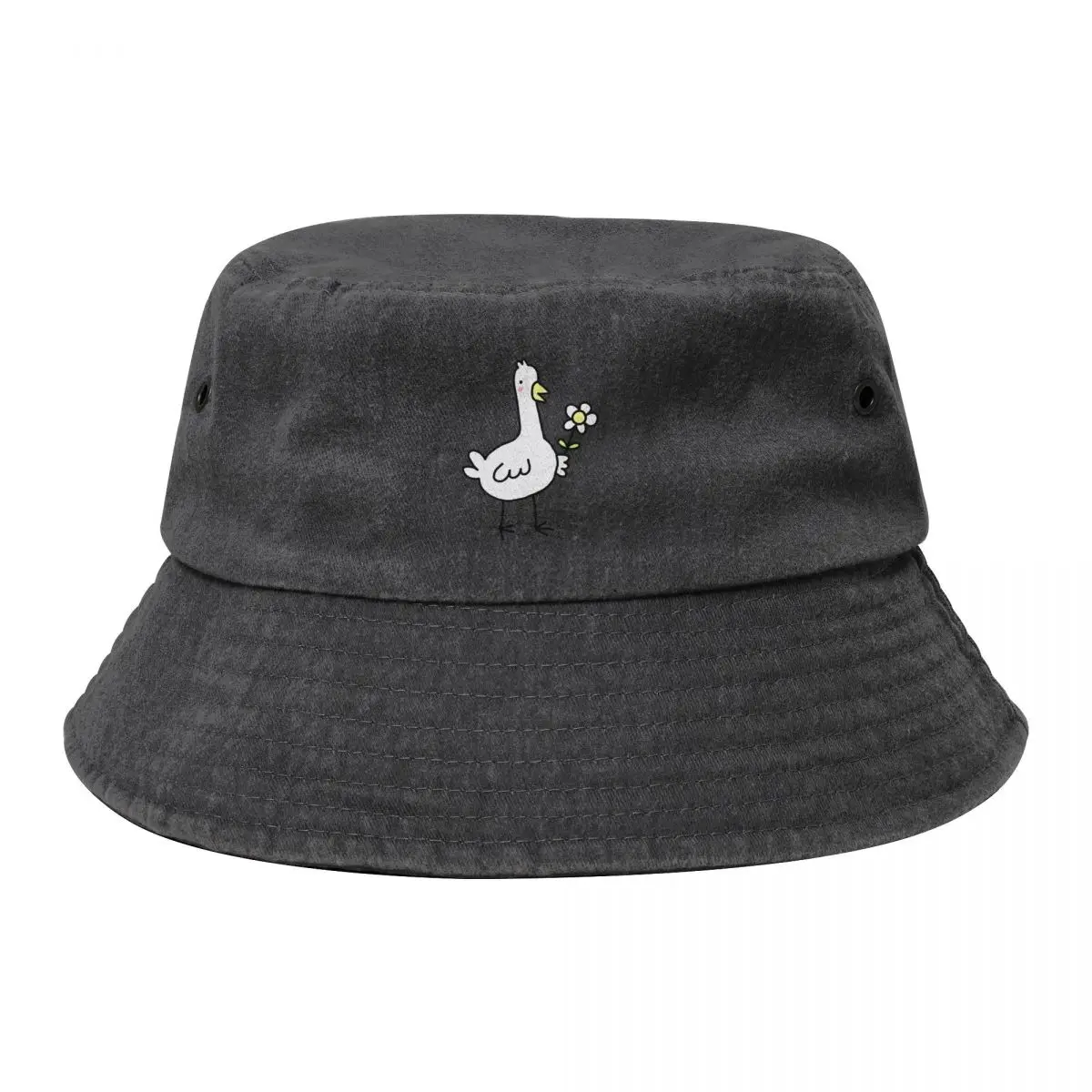 

shy flower goose Bucket Hat Christmas Hat Military Cap Man hats on offer Elegant Women's Hats Men's