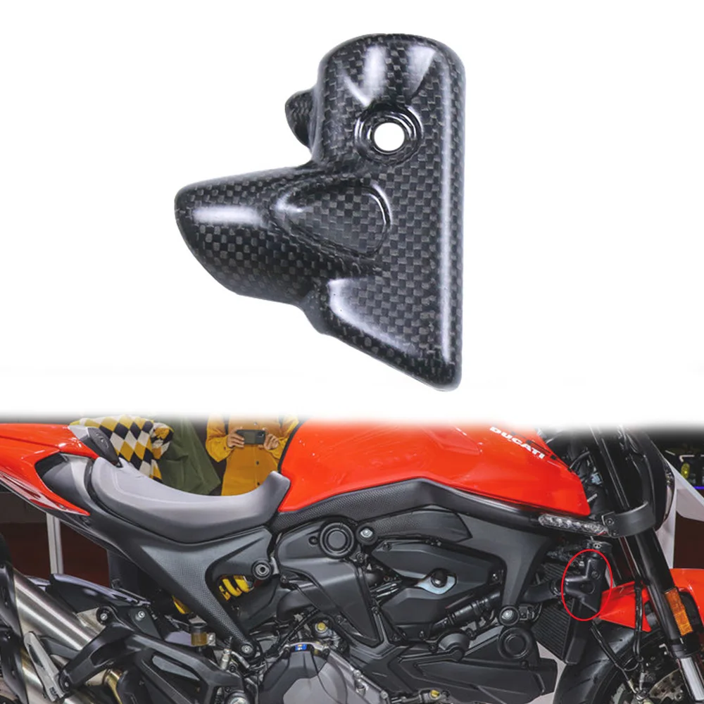 

For Ducati Monster 937 100% Full 3K Carbon Fiber Radiator Cover Motorcycle Modified Accessories Fairing Part Kits 2021 2022 2023