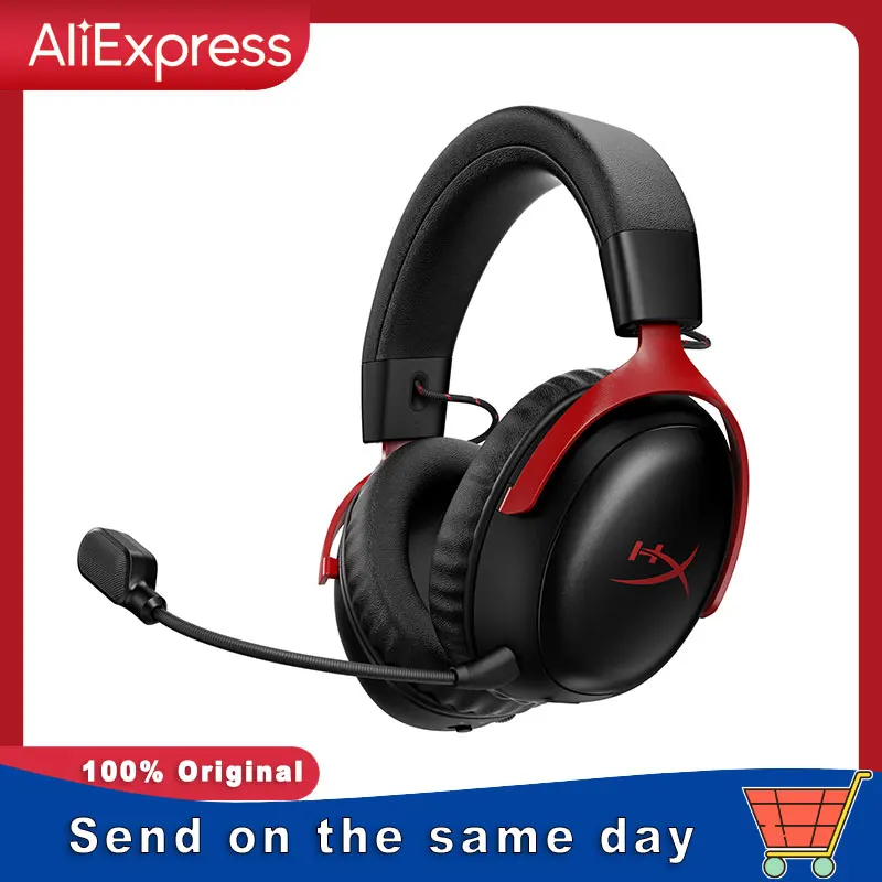 

HYPERX Cloud III Wireless Gaming Headset Over-Ear Noise-Canceling Microphone Multi-Function Multi-Platform Comp