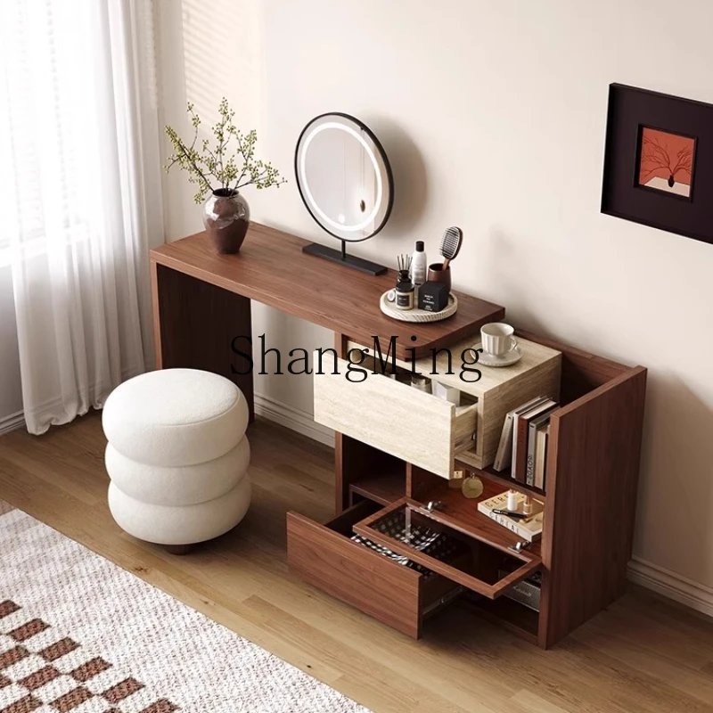 

WYX makeup table dresser bedroom retractable integrated floor-to-ceiling bedside cabinet