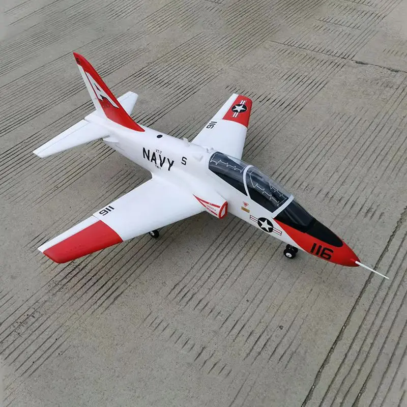 Modelo QT 70mm T45 6CH Goshawk Carrier-Based Advanced Trainer Simulação Aeronave Modelo V3 Aeronave de controle remoto canalizado T-45