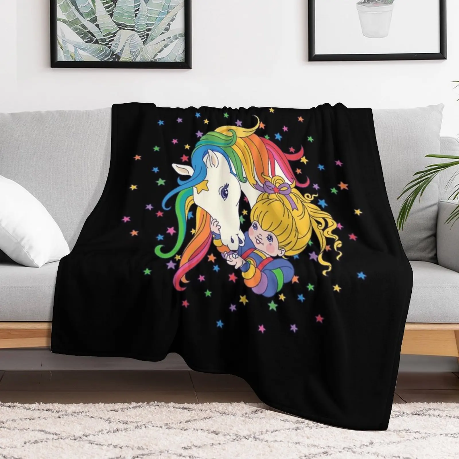 Rainbow & Starlite Throw Blanket