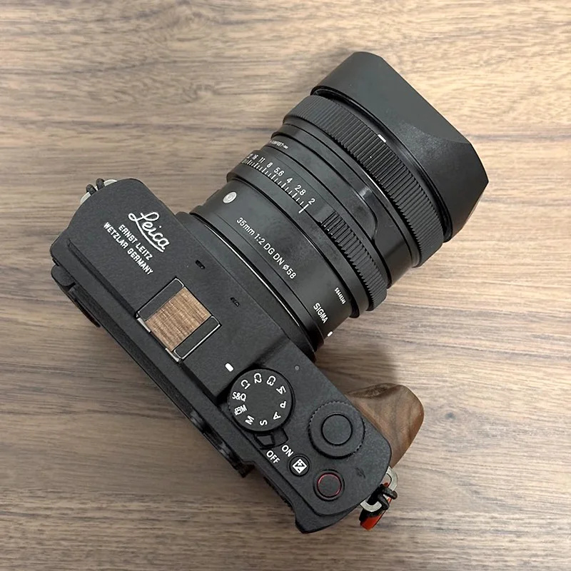 Diseño para Sigma 35mm F2 DG DN 50mm F2 DG DN parasol cuadrado de bayoneta de Metal con tapa de capó gratis