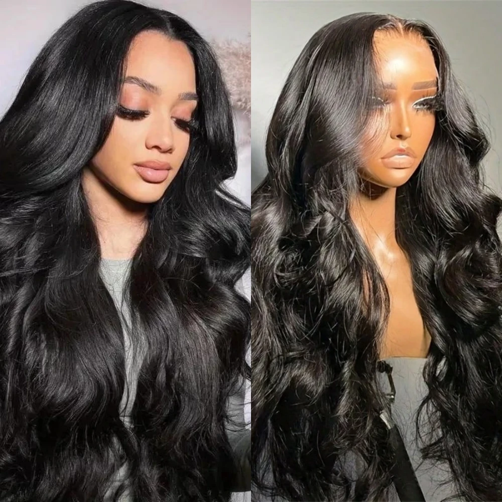 

Transparent 300 Density Body Wave 13x4 Lace Frontal Wig 30Inch Pre Plucked 13x6 Hd Lace Front Wig Brazilian Human Hair For Women