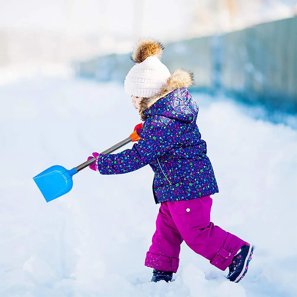 

3pcs Thickened Snow Shovel For Kids Funny Sand Trowel Outdoor Mini Shovel Handle Portable Children'S Beach