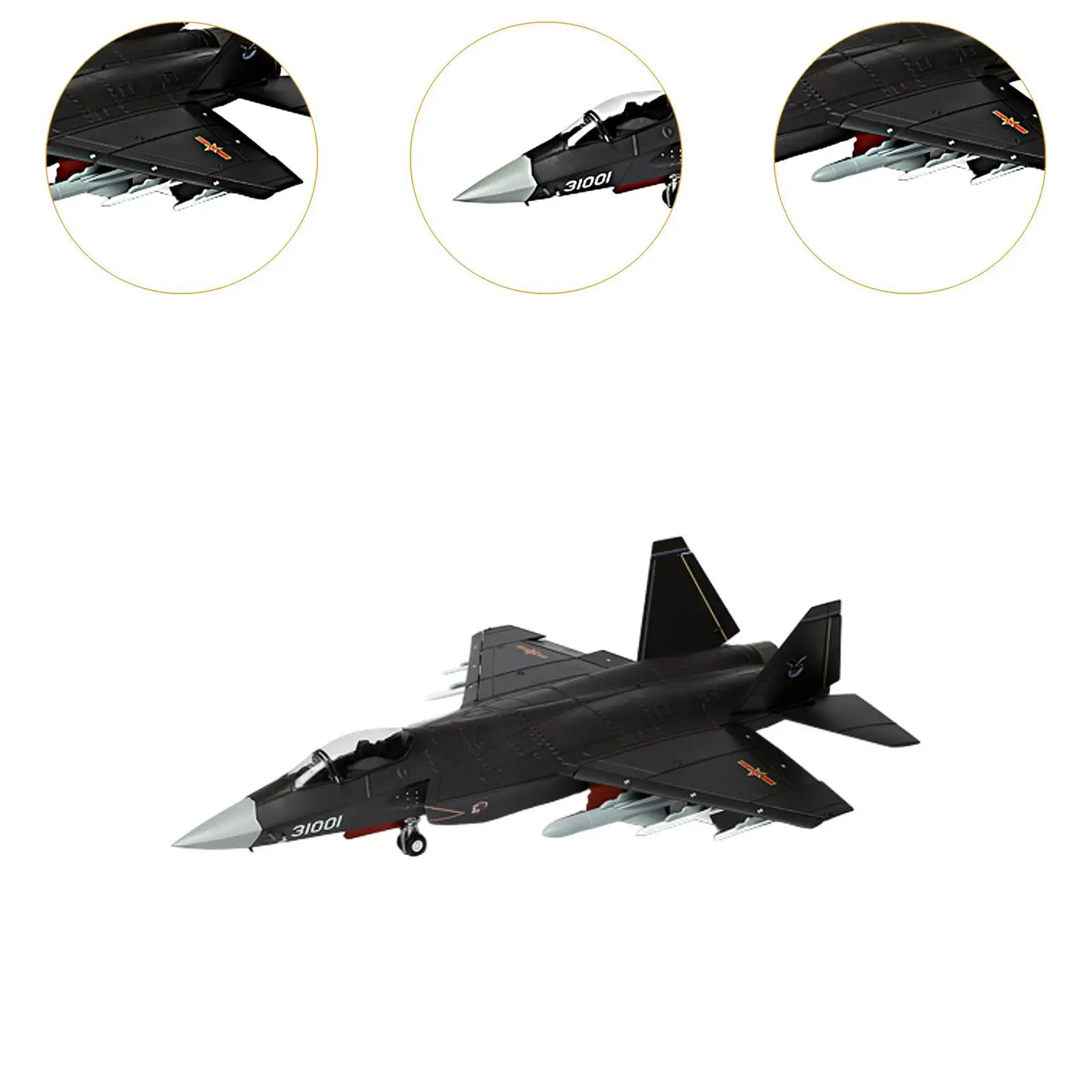 1:72 J31 Airplane Model Diecast Fighter Plane Simulation Souvenir Fighter Model