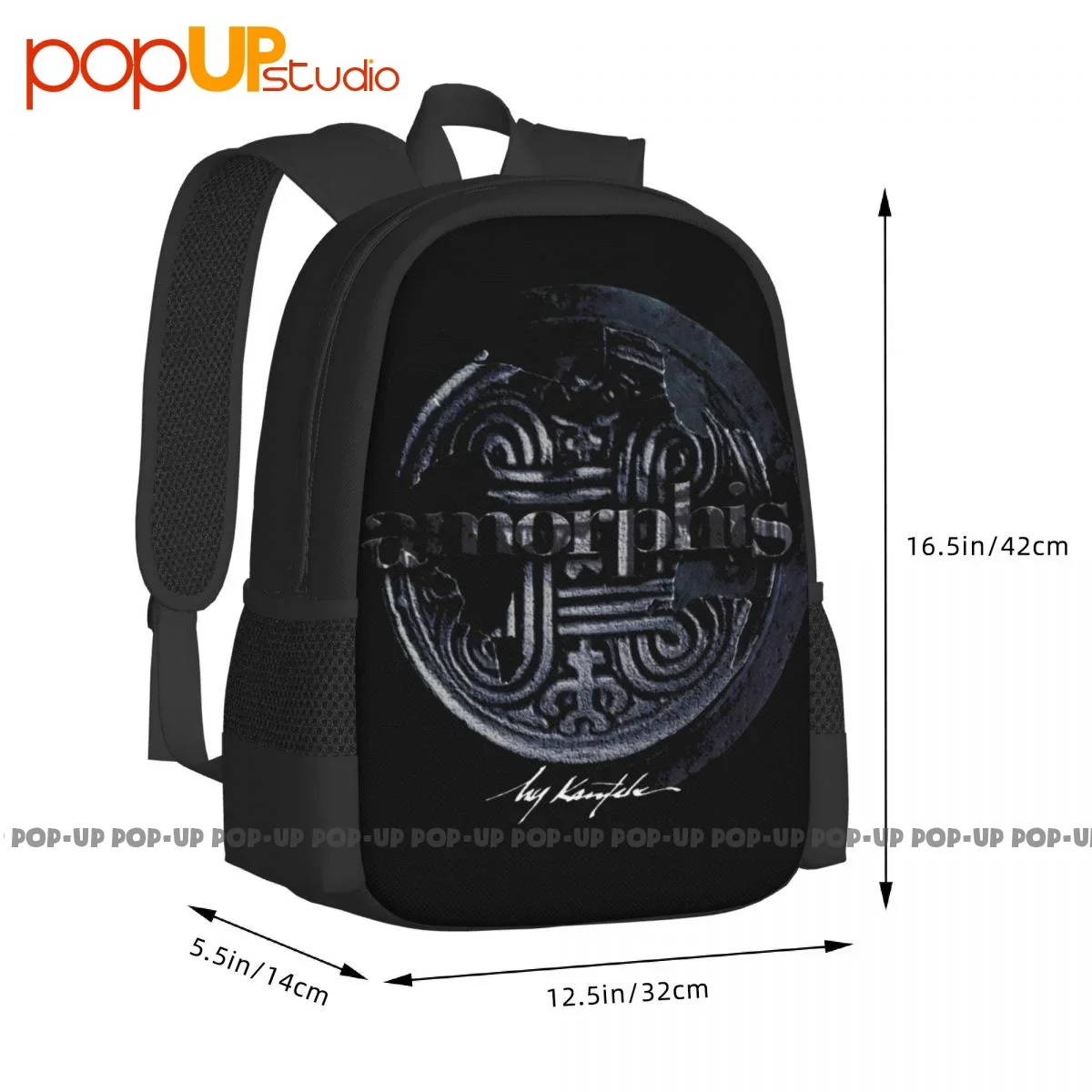 Amorphis Finnish Heavy Metal Band My Kantele Backpack Large Capacity Cute Art Print Gymnast Bag School Sport Bag