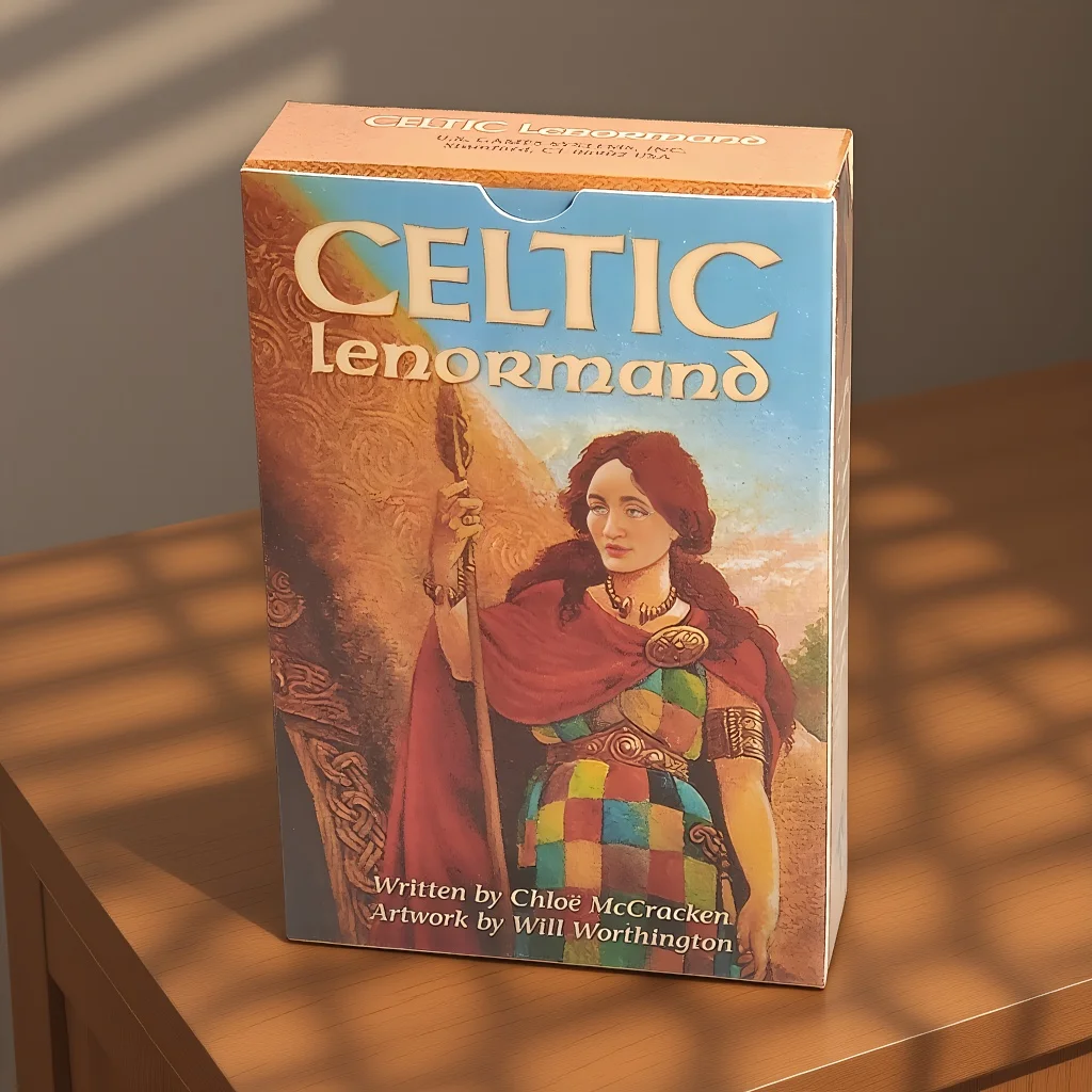 9*6cm Celtic Lenormand Deck 45 Pcs Lenormand Cards Colorful Artwork Printed on 350GSM Double-embossed Cardstock