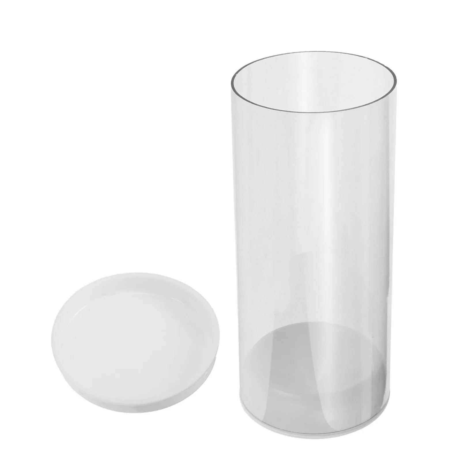 

Clear Shuttlecock Storage Tube Plastic Badminton Organizer Lid Protective Portable Badminton Equipment Container for Sports
