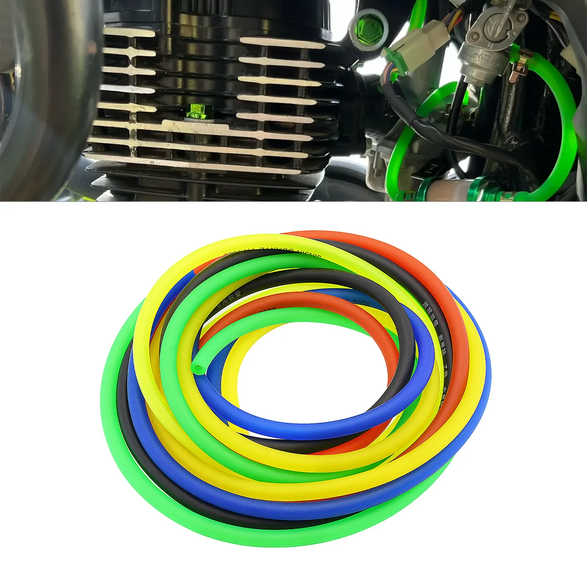 

1M Motorcycle Fuel Filter Motorbike Dirt Hose Line Petrol Pipe Fuel Gas Oil Tube Cafe Racer Colorful Universal Motorcycle Parts