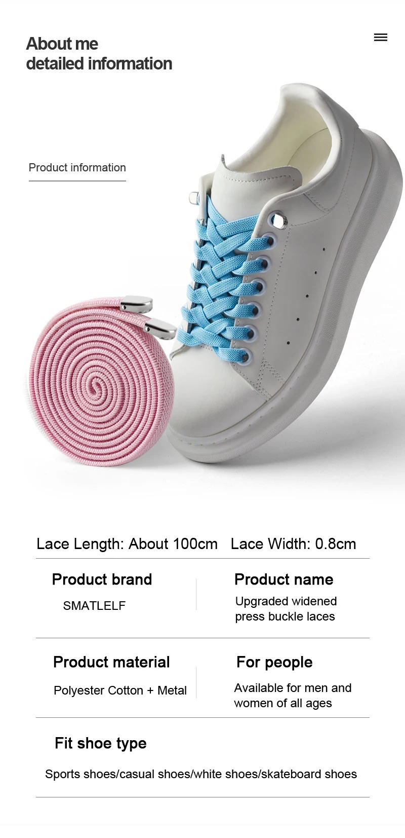New Upgrades Widen 8MM Flat Elastic Laces Sneakers Shoelaces Without Ties Kids Adult Quick Lace Rubber Sports Shoestring 1Pair
