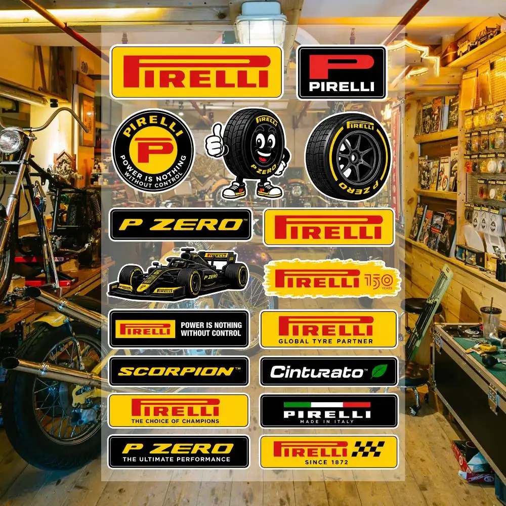 p-iR-E-L-L-i Aesthetic Graffiti Stickers Waterproof PVC Decals for Car Motorcycle Skateboard Helmet Notebook