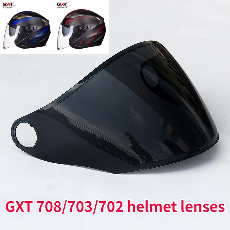 GXT Motorcycle Half Helmet Lens Original GXT 708/703/702 Helmet Lens, Lining, Helmet Accessories