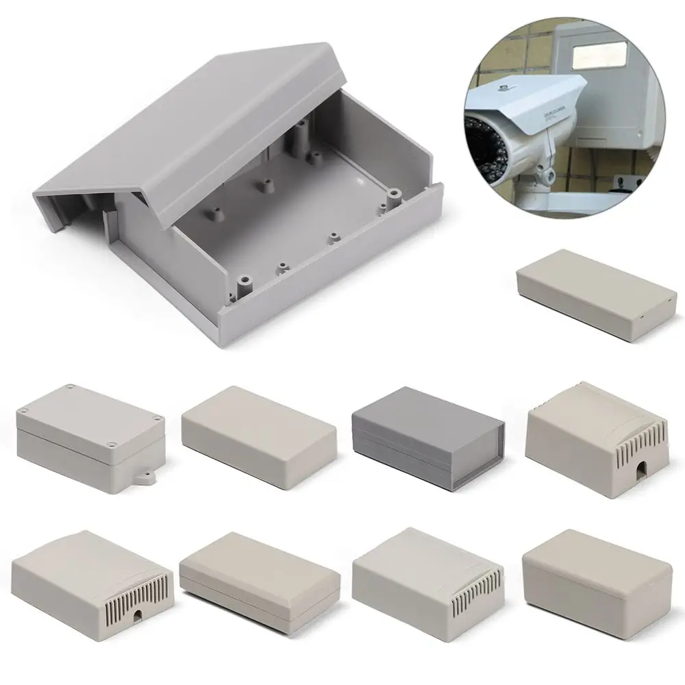 9 sizes White ABS Plastic Instrument Case Enclosure Boxes Electronic Project Box Waterproof Cover Project