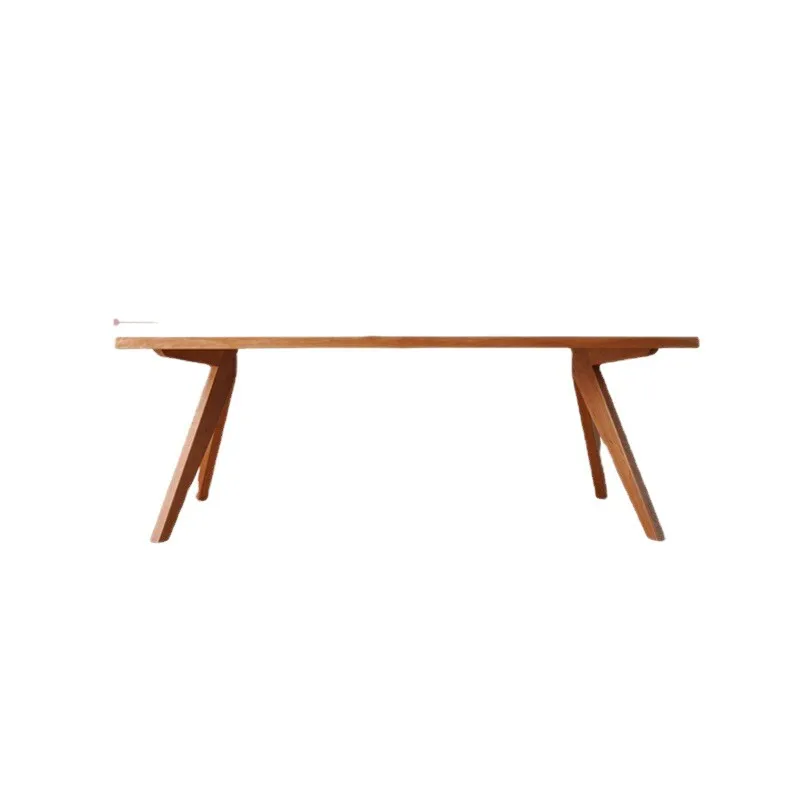 

Nordic all solid wood dining table, thickened cherry wood furniture, Shimadai Japanese workbench desk