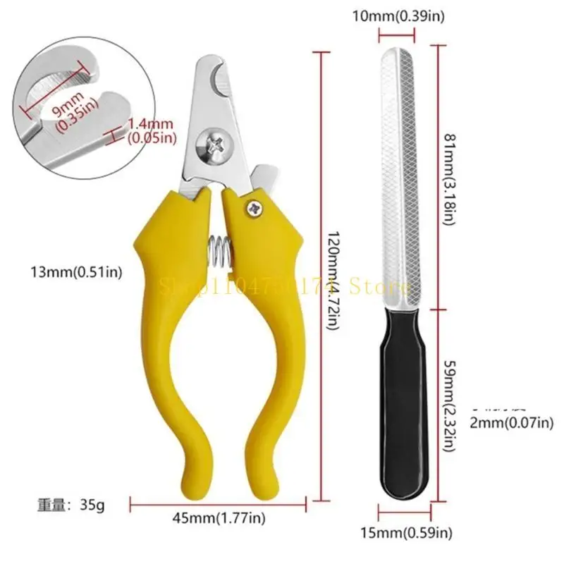 2 قطعة/المجموعة مقص أظافر الحيوانات الأليفة مع ملف الأظافر لمخالب الكلب التهيأ لوازم أعلى بيع