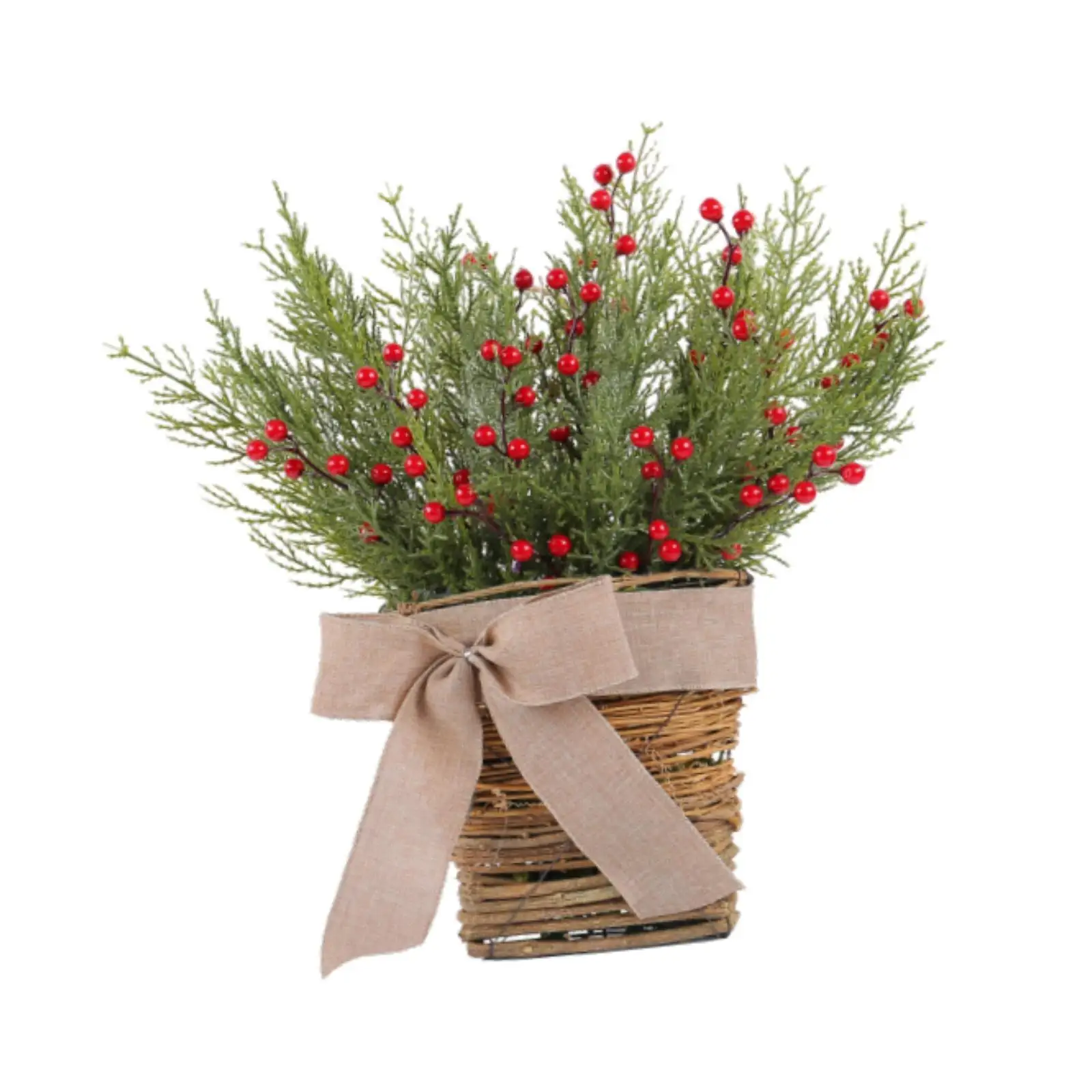 Door Hanger Basket Wreath Artificial Flowers Seasonal Front Door Hanging Wreath for Holiday Porch Patio Indoor Outdoor