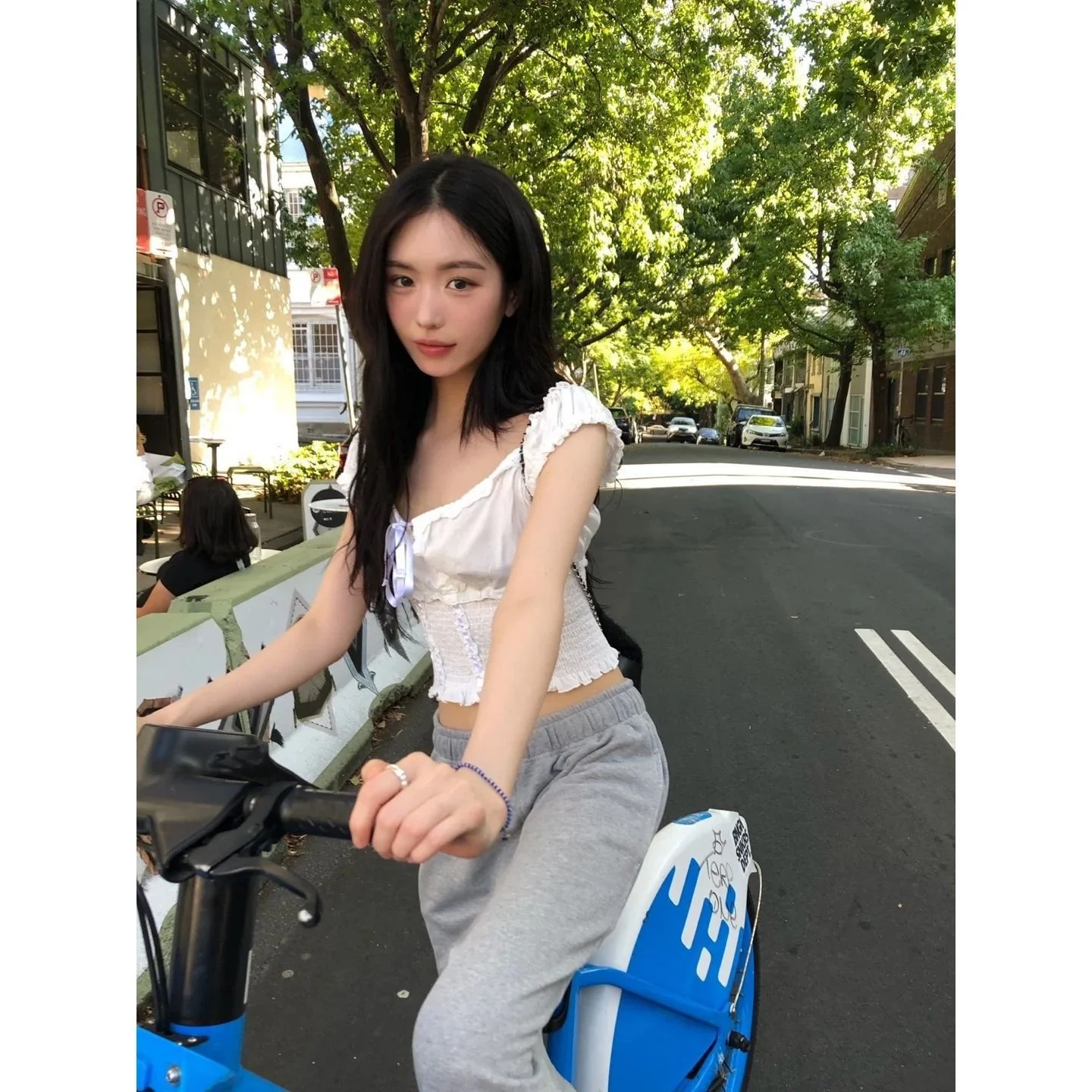 

Comfortable Drawstring Sporty Joggers Spring 2026 High Waist Cotton Casual Pants for Women Teenagers Loose Fit